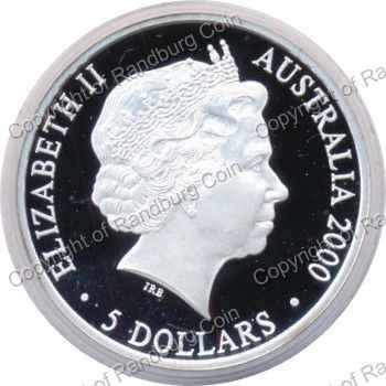 Australia_2000_Silver_proof_5_Dollar_Olympics_Kookaburra_ob