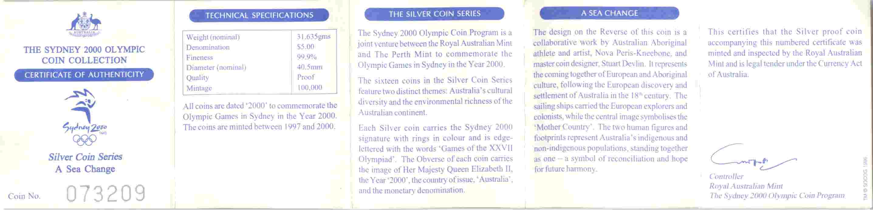 Australia_2000_Silver_proof_5_Dollar_Olympics_Map_Cert_ob