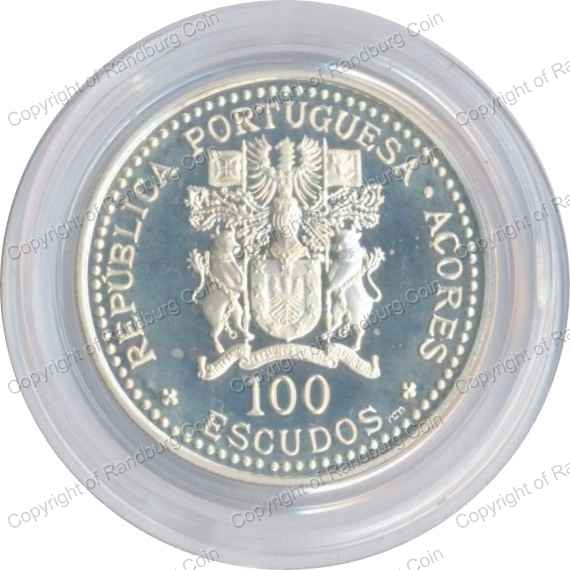Azores_1986_Silver_Proof_100 Escudos_ob