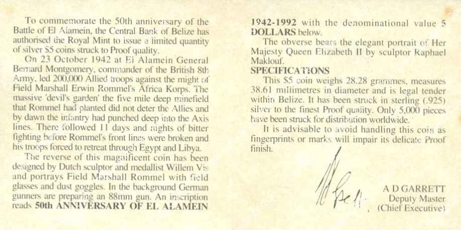 Belize_1992_Silver_proof_5_Dollars_50th_anniversary_El_Alamein_Rommel_cert_rev.jpg