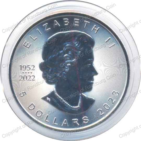 Canada_2023_Silver_5_Dollars_Maple_70_Years_ob