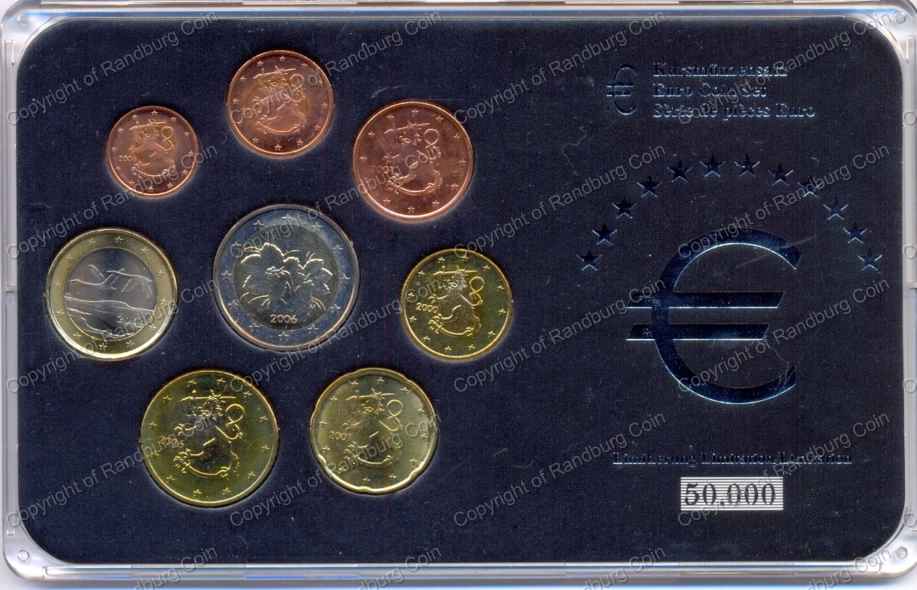 Finland Ltd Ed Euro Coin set rev
