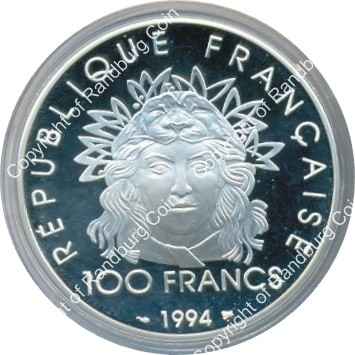 France_1996_Olympic_Centennial_silver_100_Francs_Javelin_thrower_coin_ob.jpg