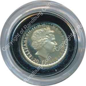 GB 2003 silver proof Britannia 20p ob