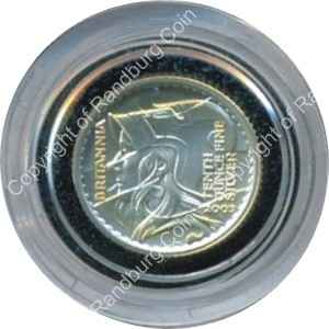 GB 2003 silver proof Britannia 20p rev