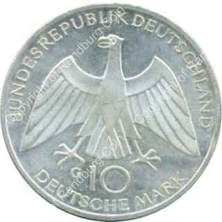 Germany Federal Republic 1972G Silver 10 Mark ob