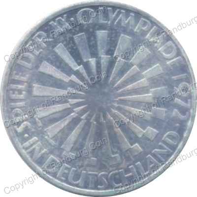Germany Federal Republic 1972G Silver 10 Mark rev2