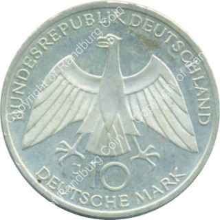 Germany Federal Republic 1972J Silver 10 Mark ob
