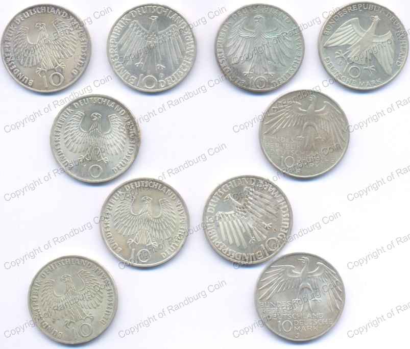 Germany_Federal_Republic_1972_Olympics_Silver_10_Mark_Coins_Set_ob