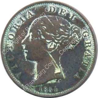 Great Britain 1854 Half Penny ob
