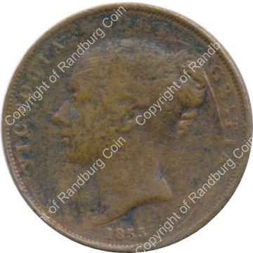 Great Britain 1855 Penny ob