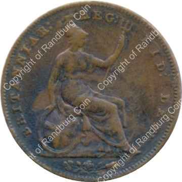 Great Britain 1855 Penny rev