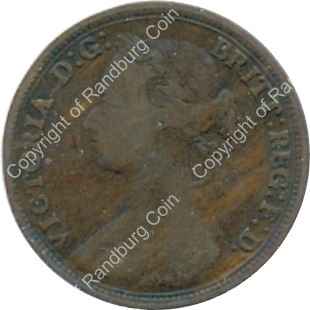 Great Britain 1880 Half Penny ob