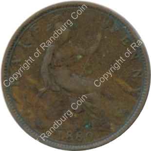 Great Britain 1880 Half Penny rev