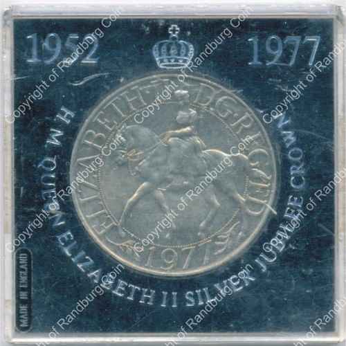 Great Britain 1977 Silver Jubilee 25 New pence in perspex ob