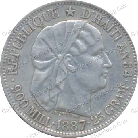 Haiti_1887_Silver_1_Gourde_ob