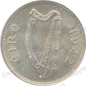 Ireland_1942_Silver_1_Shilling_ob