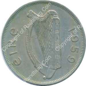 Ireland 1959 2.5 shillings rev