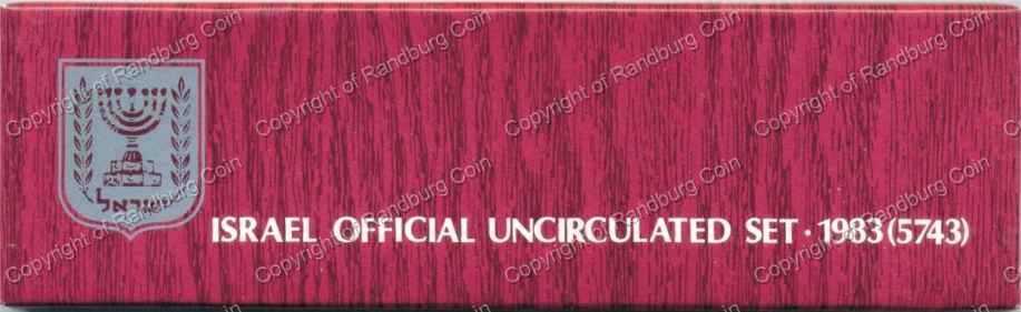 Israel 1983 Uncirculated Coin set box