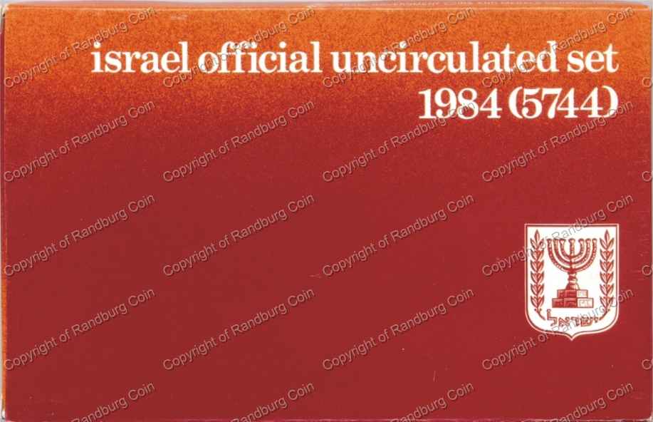 Israel 1984 Uncirculated Coin set box