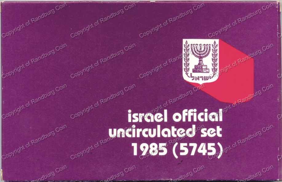 Israel 1985 Uncirculated Coin set box
