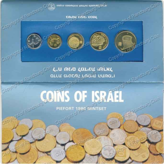 Israel 1986 Piefort Mint set ob