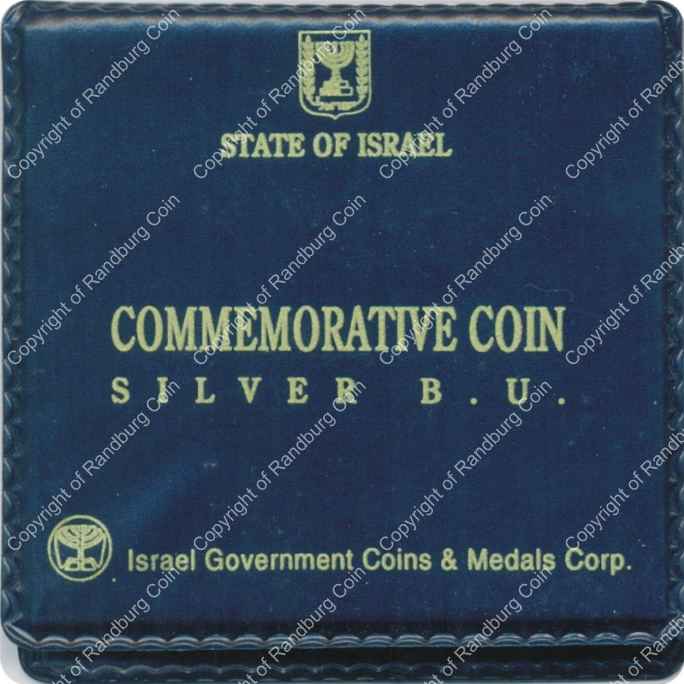 Israel 1992 silver 1 New Sheqel BU The Law of Israel E cover