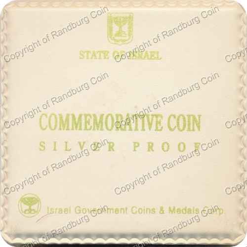 Israel 1992 silver Proof 2 New Sheqalim IX Paralympic Games cover
