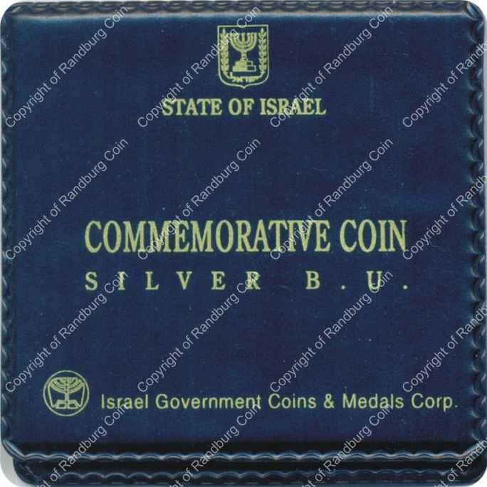 Israel 1993 silver 1 New Sheqel BU Holy Land Wildlife cover