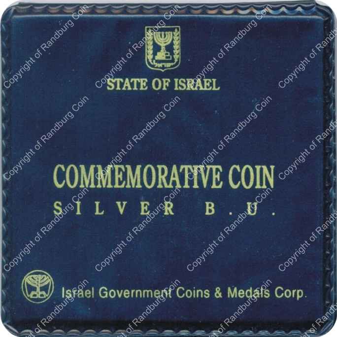 Israel 1993 silver 1 New Sheqel BU Revolt and Heroism cover