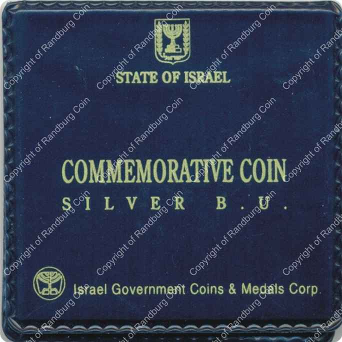Israel 1995 silver 1 New Sheqel PL Holy Land Wildlife cover
