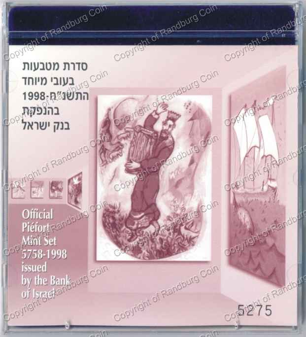 Israel 1998 Piefort Mintset in plastic case