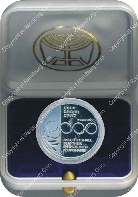 Israel 1999 silver 1 New Sheqel PL Year 2000 inrev