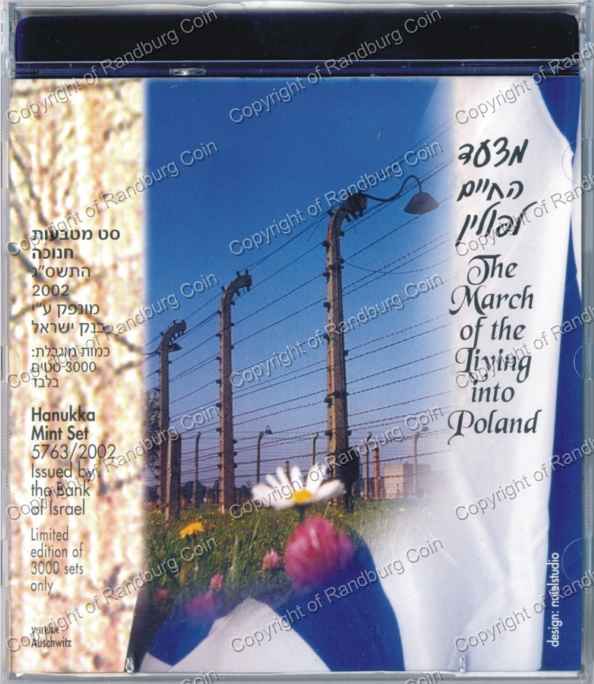 Israel 2002 Hanukka Mint set March into Poland in plastic case