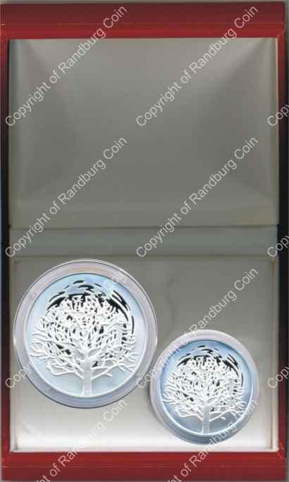 Israel 2004 Silver 1 and 2 Sheq set Biblical Art inrev