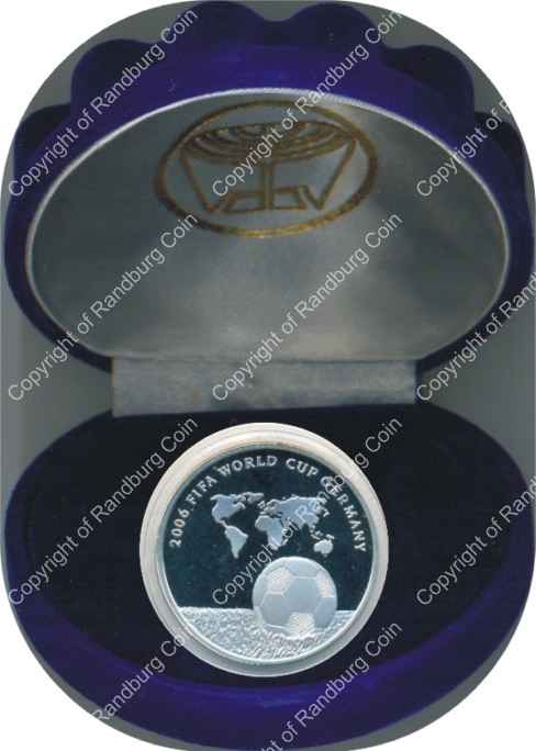 Israel 2004 silver 1 New Sheqel PL 2006 FIFA World Cup inrev