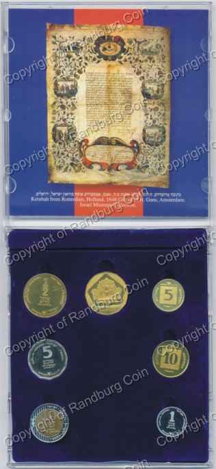 Israel 2005 Hanukka Mint set Dutch Jewry in plastic open