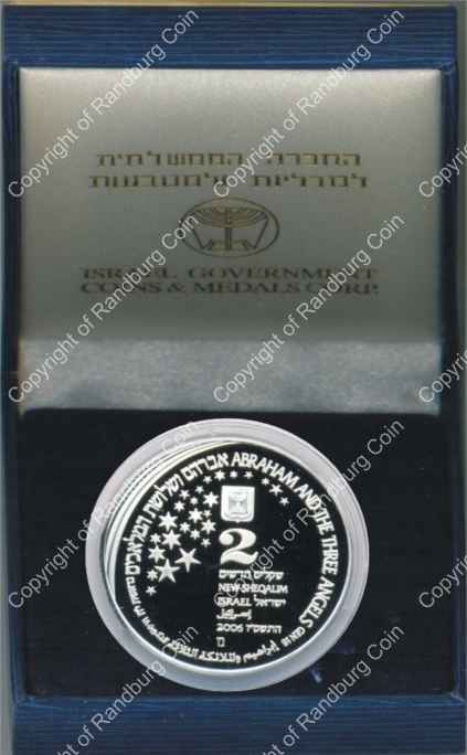Israel 2006 silver Proof 2 New Sheqalim Biblical Art inob