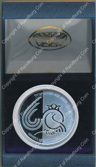 Israel 2008 silver Proof 2 New Sheqalim Independence Day inrev