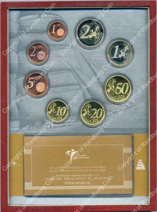 Netherlands 2003 Prooflike Coin set in frame rev