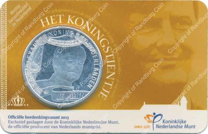 Netherlands 2013 10 Euro in card ob