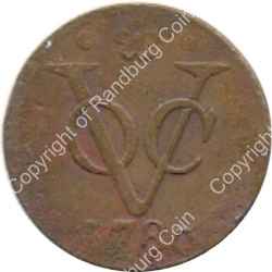 Netherlands East Indies 1780 1 Duit rev