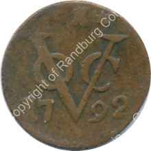 Netherlands East Indies Zeeland 1792 1 Duit rev