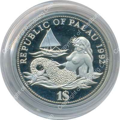 Palau 1992 1 dollar in box ob1