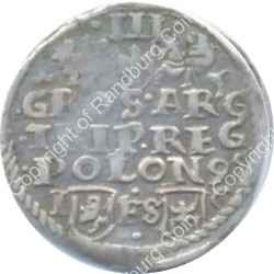 Poland 1595 silver 3 Groschen ob jpg