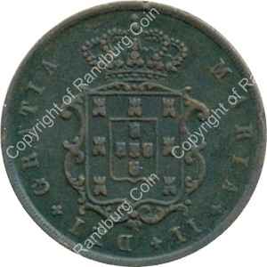 Portugal 1853 10 reis ob