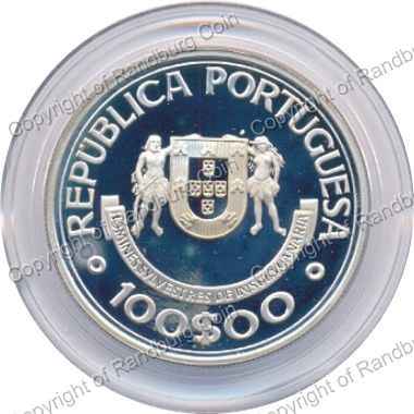 Portugal_1989_Silver_100_Escudos_Discoveries_ob