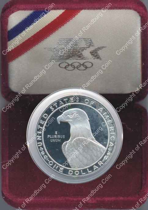 USA_1983_Olympic_silver_proof_1_dollar_box_obn