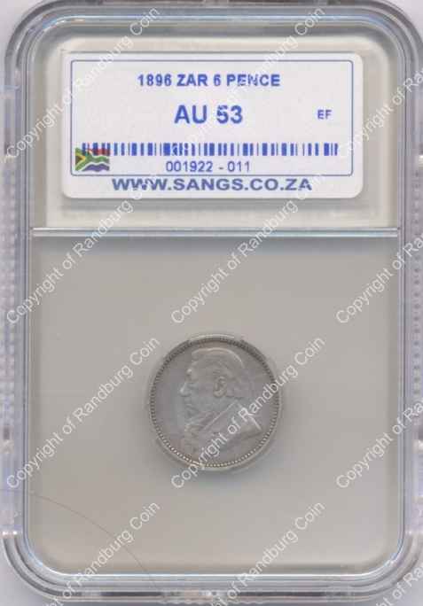 1896_ZAR_6_Penny_SANGS_AU53_ob