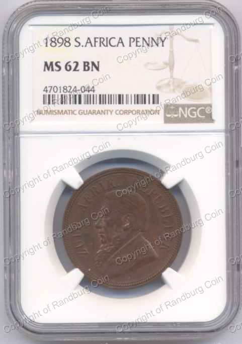 1898_ZAR_1_Penny_MS62_BN_obn